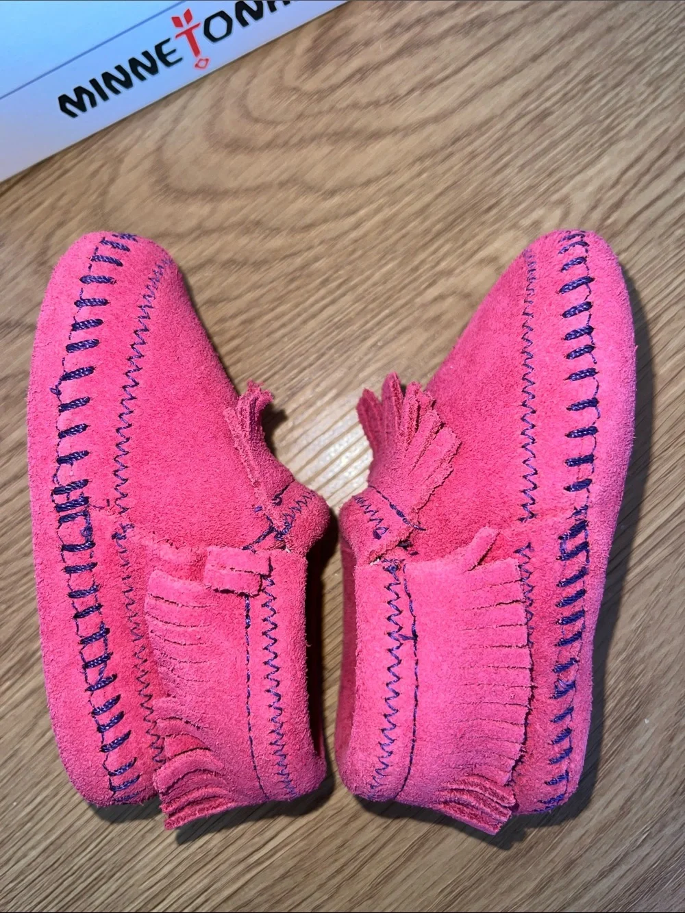 Authentic New in Box, Minnetonka Infant’s Riley Bootie Hot Pink